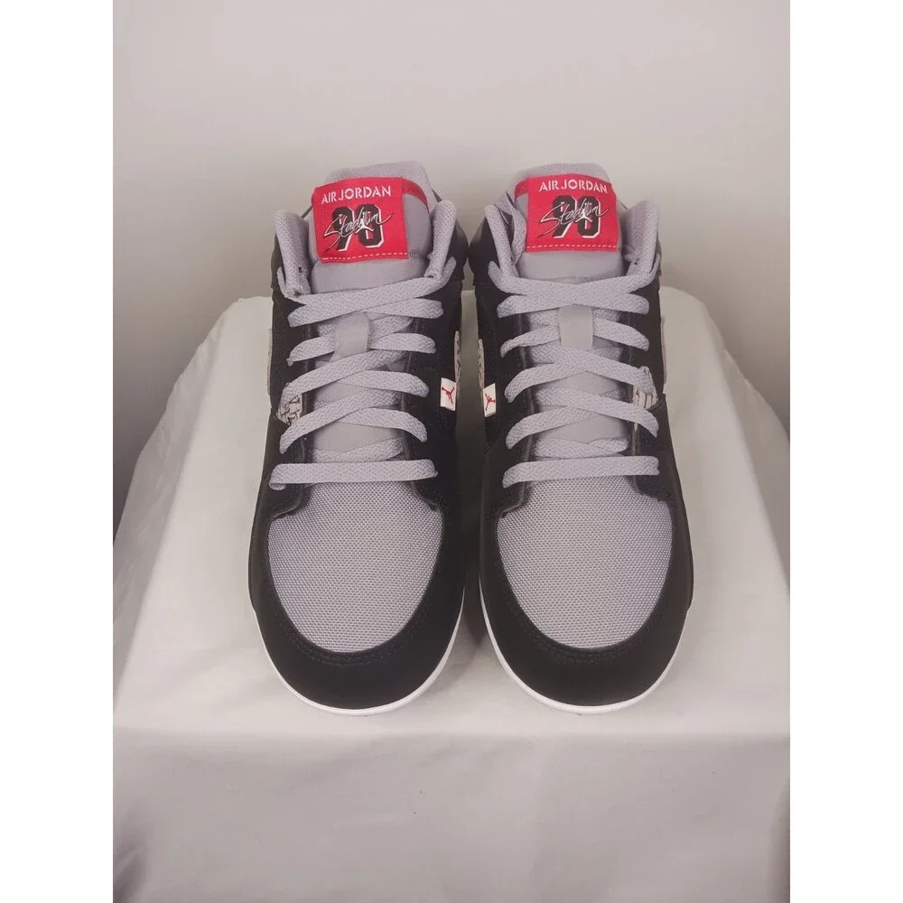 Nike Air Jordan Stadium 90 Low TD Black Cement Football HQ0210-060 Men’s Sz 9.5